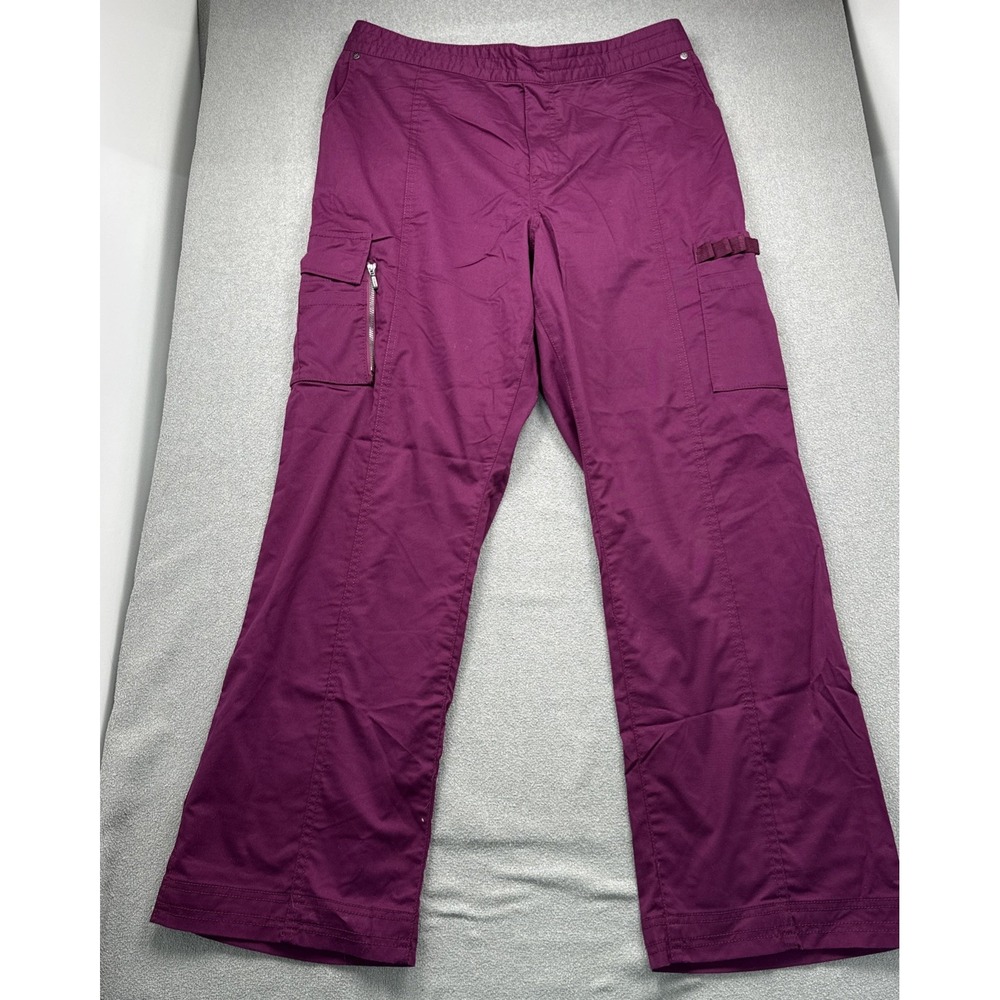 Beyond Scrubs Women's Pants In Egg Plant Purple Size XL RN 102904‎ - Picture 2 of 9